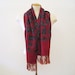 Vintage Mens Paisley Rayon Scarf Opera Dress Suit