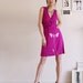 Holiday Sale - hot pink party dress . Bridesmaid dress - Butterfly's office affair