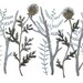 Grey Garden No. 2 large original watercolor painting