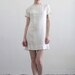 Vintage Mini Dress . 1960s Mod . White Daisy Lace . Summer