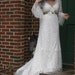 Ethereal Lace Bohemian Wedding Gown Reserved for Carrie