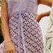 1970s Crochet Pattern Misses' A-Line Dress