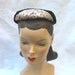 Clearance Rare 1950's Vintage Hattie Carnegie Custom Made Pill Box Hat Beaded Brocade