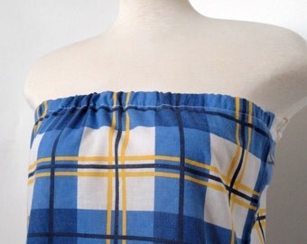 Womens Eco Fashion. Upcycled Clothing Women. Tunic . Blue