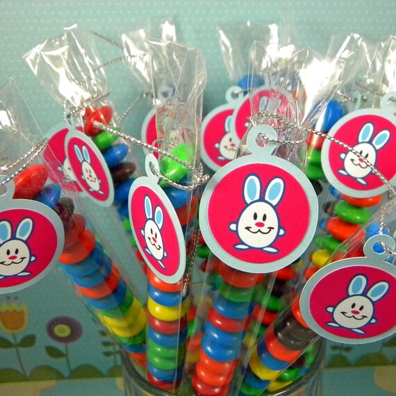 Easter Bunny Favors - Candy Treat Bags, Set of 12 Bunnies Il_570xn