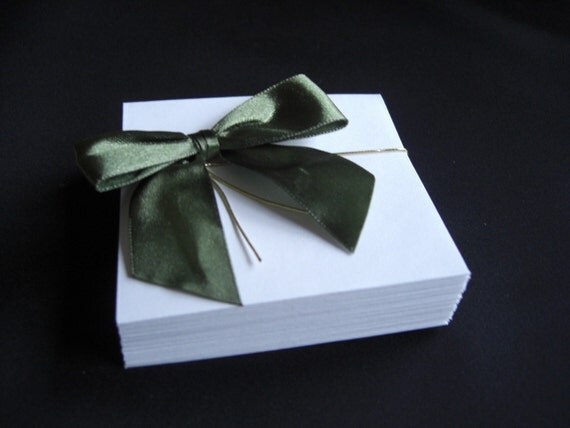 3 1/8 Inch Square Envelopes White, Set of 25 Il_570xn