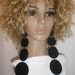 Attractive Long Dangling Jet Black Fabric Earrings, Ladies Earrings, Women Earrings, Fashion Earrings