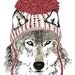 Wolf Art - Wolves Love Winter Hats