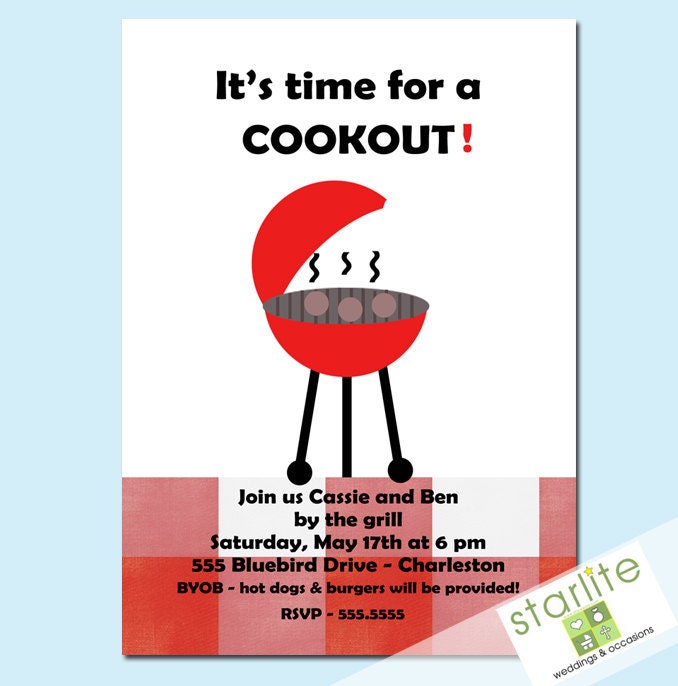 Cookout Invitation Wording 2