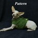Dog Sweater Knit Pattern, pdf, OK to sell, chunky cardigan