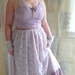 SALE Lupine Wedding Dress... size Large... Eco Friendly Recycled Bohemian Hippie Fairy Alternative Gown