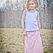 Rosewater Pink Damask Girls BOHO Tiered Maxi Skirt Available in sizes 18m through 8