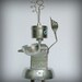 Meet You at the Coffee House - robot sculpture - recycled art