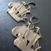 LAST PAIR - Pirate Ship Earrings Made with Vintage Brass Schooner Stampings