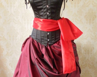 Alternative Alice /Queen of Hearts Corset Oufit-Whole Outfit-MADE FOR BUYER