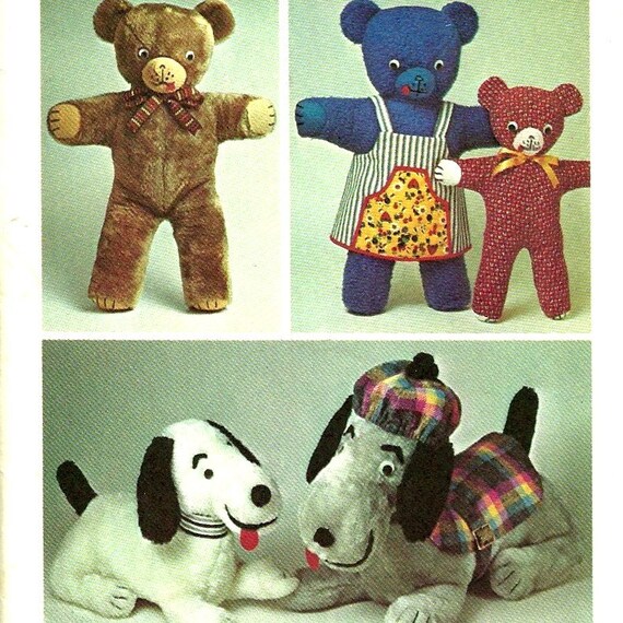 1970s stuffed animals dog