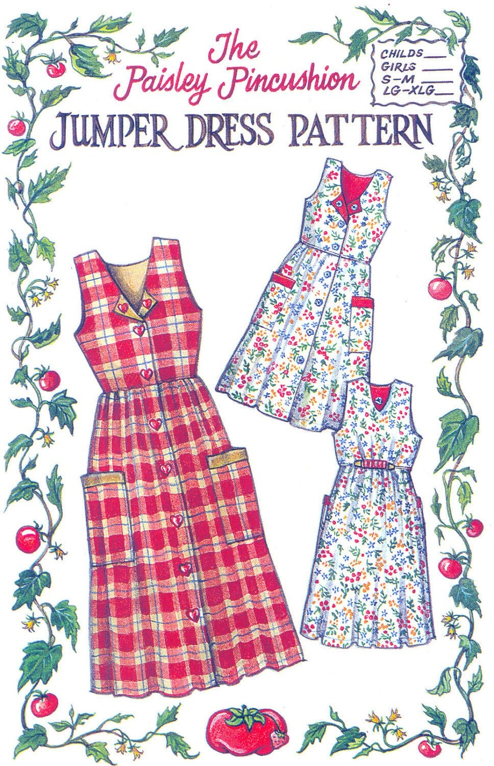 Jumper Dress Pattern Childs Sizes from the Paisley Pincushion