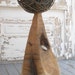 oak wood salvaged wire sculpture
