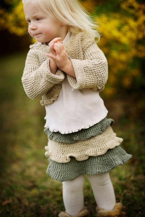 Knit Cardigan girls hand knit cardigan organic girl