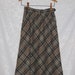Fall for Plaid Wool Skirt Size Small Vintage 70s