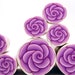 Polymer clay millefiori cane - Purple Amethyst Rose Flower