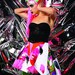 Psychedelic Collage Skirt / Harajuku / bright colours / neon / pink / crinoline / tutu / wild / mini