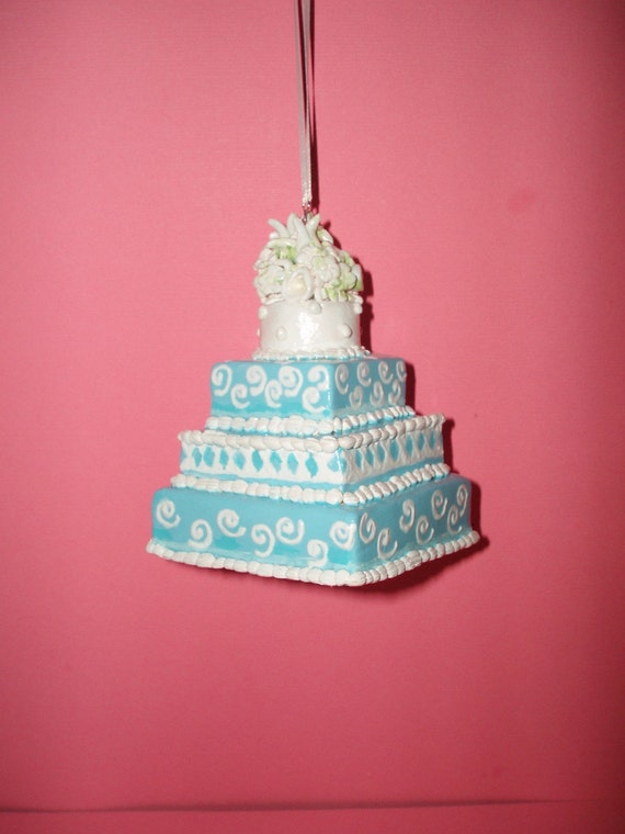 Items similar to Replica  Wedding  Cake  Miniature Ornament  