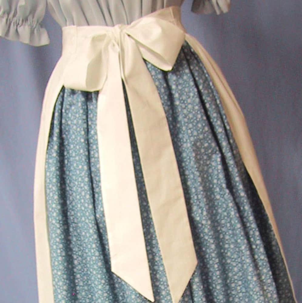 Pioneer Apron Colonial Historical Costume by stitchintimedesigns