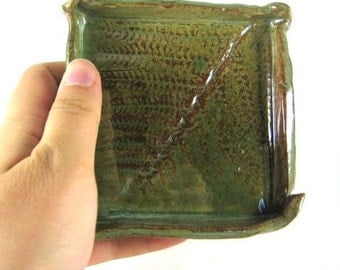 Handmade Ceramic Square Soap Dish