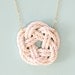 Nautical jewelry - sailor knot necklace - nautical necklace - gold necklace - nautical wedding jewelry - beach wedding - knot jewelry