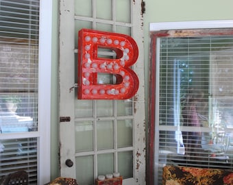 Large Huge Movie Vintage Marquee Art bulb channel any letter Light Up Vintage Indoor