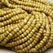 4/0 (5x4mm) Opaque Sandstone Picasso Czech Glass Seed Bead Strand 20 Inches (C341)