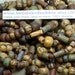 Matte 32/0 (7x5mm) , 3/0 (6x5mm) Opaque Striped Picasso Seed, Bugle (Various Sizes) and 5mm Tile Czech Glass Bead Mix 6 Strand Hank