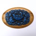 VINTAGE 1930s PLASTIC Celluloid FLOWERS Pin Brooch Jewelry Blue