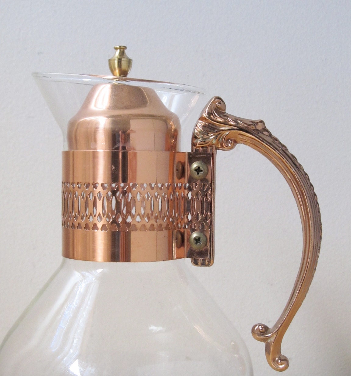 vintage copper coffee carafe