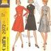 Vintage Sewing Pattern Dress 1970s McCalls 2972 FREE SHIPPING with purchase of 3