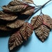 Velvet Leaves in Chocolate and Rasberries for Hat, Jewelry or Costume Design, Floral or Millinery Supply ML 63