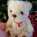 Valentine a miniature artist bear by Loveable Treasures Soft Fluffy Girls Gift Collectable