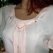 Vintage 70's ethereal pink Lolita ribbon flutter sleeve mini dress M to L