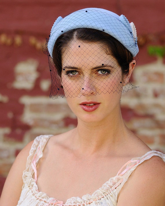 Items similar to Light Blue Wedding Hat light blue felt hat on Etsy