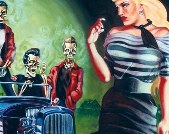 Sara Ray Art Vintage Vixens Heavy Metal Heaven by SaraRayArt