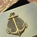Steampunk Card Case Nautical Anchor Vintage Inspired Antiqued Bronze Brass Metal Business Card Case