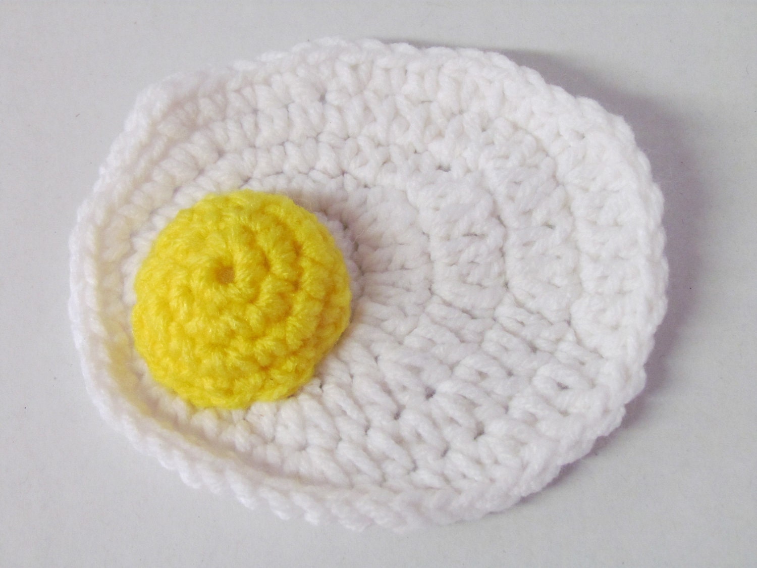 Amigurumi Crochet Fried Egg Play FoodHandmade Crochet Play