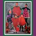 Vintage 1983- Childrens Fruits & Veggies -Felt Costume Sewing Pattern- Strawberry -Tomato- Pumpkin- Watermelon- Grapes - Mega Rare