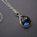 Blue Sapphire Necklace - September Birthstone Necklace - Silver Necklace