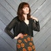 90s CROP TOP / Sheer Black Cropped Sailor Collar Shirt, xs-s