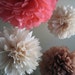 Girl Baby Shower - 5 Tissue Pom Poms Flower DIY Decor Kit - Frilly Paper Flowers - Portlandia