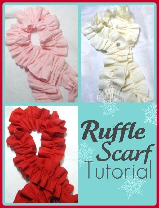 Easy Fleece Ruffle Scarf PDF Tutorial