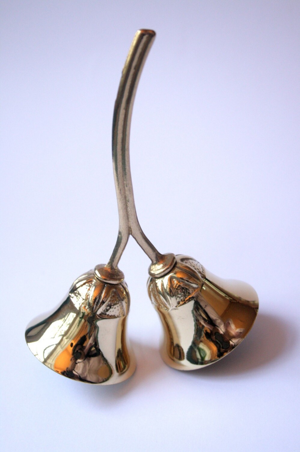 Vintage Strawberry Brass Dinner Bell