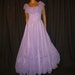 Belle of the Ball GOWN - Vintage 60's/70's - Lavender - Full Circle - Chiffon - Maxi Gown - Bridesmaid - Prom - Dress with Rose Accents